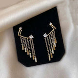 European And American Style Zircon Tassel Earrings – Stylish Gifts — 5
