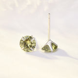 Simple Birthstone Four-Claw Zircon Earrings – Holiday Gift Ideas — 10