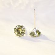 Simple Birthstone Four-Claw Zircon Earrings – Holiday Gift Ideas — 10