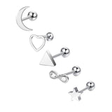 Geometric Stainless Steel Zircon Earrings – Stylish Gifts — 20