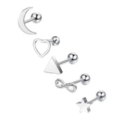 Geometric Stainless Steel Zircon Earrings – Stylish Gifts — 20