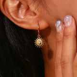 18K Gold Earrings Temperament Light Luxury Sun – Jewelry Gift Ideas — 7