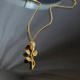 Rose Vintage Necklace Titanium Steel No Fading – Jewelry Gift Ideas — 3