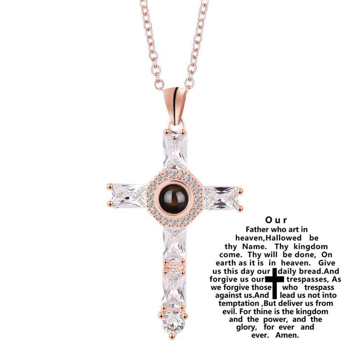 Jewelry Cross Projection Necklace Bronze – Jewelry Gift Ideas — 1