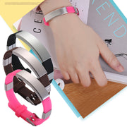 Fashion Engravable Silicone Stainless Steel Bracelet – Stylish Gifts — 1