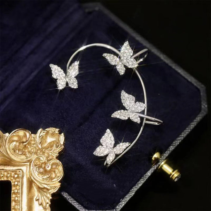 Fashion Earring Butterfly Ear Clip And Ear Hook – Jewelry Gift Ideas — 1