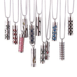 Cylinder Aromatherapy Pendant Titanium Steel – Jewelry Gift Ideas — 9