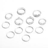 Metal Silver Ring Set – Surprise Gifts — 6