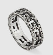 Vintage Distressed Hip Hop S925 Sterling Silver Ring – Stylish Gifts — 5