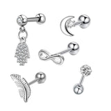 Geometric Stainless Steel Zircon Earrings – Stylish Gifts — 13