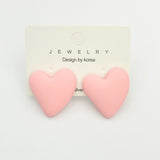 Heart-shaped Earrings Acrylic Simple Advanced – Useful Gifts — 7