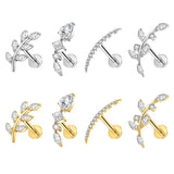 G23 Titanium Alloy Lip Claw Inlaid Horse Eye 5A Zircon – Stylish Gifts — 1