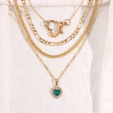 Multi-layer Heart Crystal Pendant Necklace – Jewelry Gift Ideas — 5