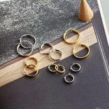Women's Fashion Wide Flat Round S925 Earrings – Stylish Gifts — 3