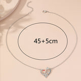 I Love You Forever Rose Flower Heart Necklace – Jewelry Gift Ideas — 2
