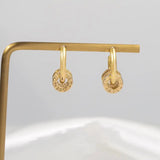 Copper Alloy Zircon Earrings Alphabet – Special Occasion Gifts — 3
