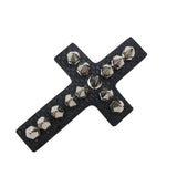 Y2g Heavy Industry Spike Leather Cross Necklace – Jewelry Gift Ideas — 5