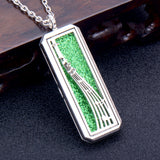 Square Essential Oil Necklace Openable Silver – Jewelry Gift Ideas — 9