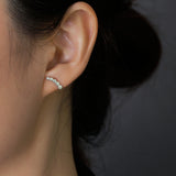 Simple Round Point S925 Sterling Silver Earrings – Useful Gifts — 1