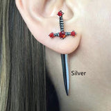 Women's Fashion Vintage Crystal Diamond Gothic Dagger – Stylish Gifts — 5