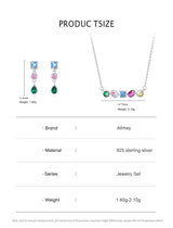 S925 Silver Rainbow Zircon Geometric Design – Jewelry Gift Ideas — 12