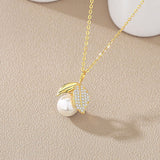 Natural Hotan Jade Leaf Necklace Female S925 – Jewelry Gift Ideas — 2