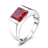 925 Sterling Silver Sapphire Emerald Men's Ring – Stylish Gifts — 6