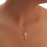 Handmade Vertical Name Signature Letter Necklace – Jewelry Gift Ideas — 3