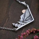 Wandering River Valley Sunset Natural Necklace – Jewelry Gift Ideas — 2