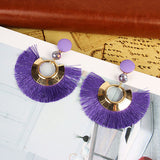 Long Elegant Tassel Earrings Diamond-embedded – Jewelry Gift Ideas — 5