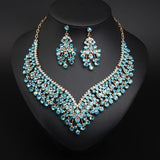 Creative Crystal Collarbone Necklace Earring Set – Jewelry Gift Ideas — 2