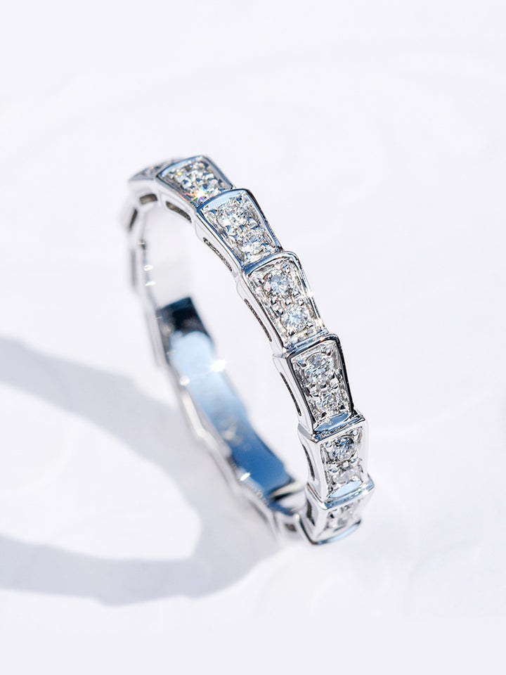 Fine Snake Ring Micro-inlaid Full Diamond Shape – Birthday Gifts — 2