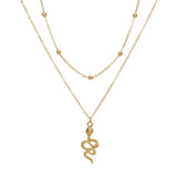 Snake Pendant Necklace Ins Personality Alloy Bead – Jewelry Gift Ideas — 4