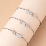 Love Heart Charms Chain Bracelets For Sisters Best – Gifts for Couples — 3