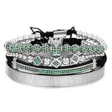 Men's Micropaved CZ Diamond Ball Crown Bracelet – Jewelry Gift Ideas — 8