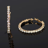 Popular Geometric Single Row Diamond Rhinestone Ear – Thoughtful Gifts — 4