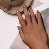 Three-dimensional Rose Stackable Ring Female Gift S925 – Gifts for Her — 2