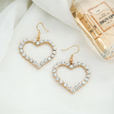Versatile Peach Heart Diamond Earrings For Women – Gifts for Her — 2