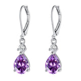 Light Luxury Water Drop Copper Zircon Earrings Female – Gifts for Her — 7