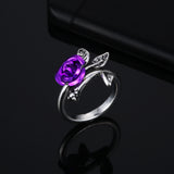 Alloy Personality Plant Ladies Rose Ring – Holiday Gift Ideas — 10