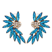Alloy Diamond-embedded Geometric Symmetrical Wing – Birthday Gifts — 6