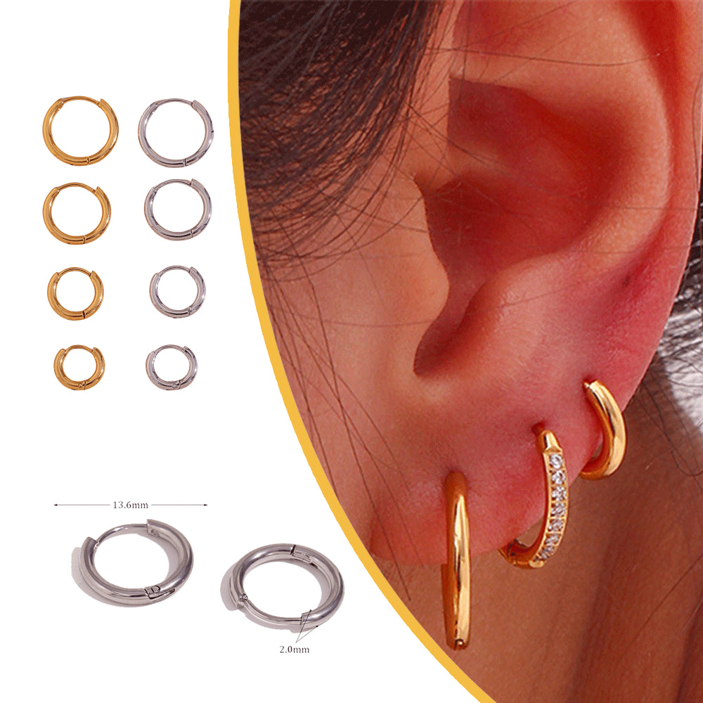 All-match Ear Clip Ear Hoop Jewelry Niche Stainless – Stylish Gifts — 1