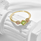 Gold Flower Light Luxury Ring – Small Gift Ideas — 2