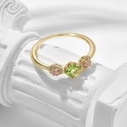 Gold Flower Light Luxury Ring – Small Gift Ideas — 2
