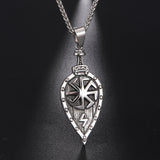 Viking Rune Leaf Titanium Steel Pendant – Jewelry Gift Ideas — 1