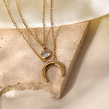 Single Zircon Double Layer Necklace – Jewelry Gift Ideas — 4