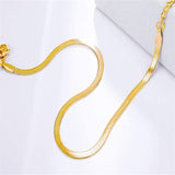 3mm Copper Gold Plated Snake Chain Peach Heart – Unique Gift Ideas — 4