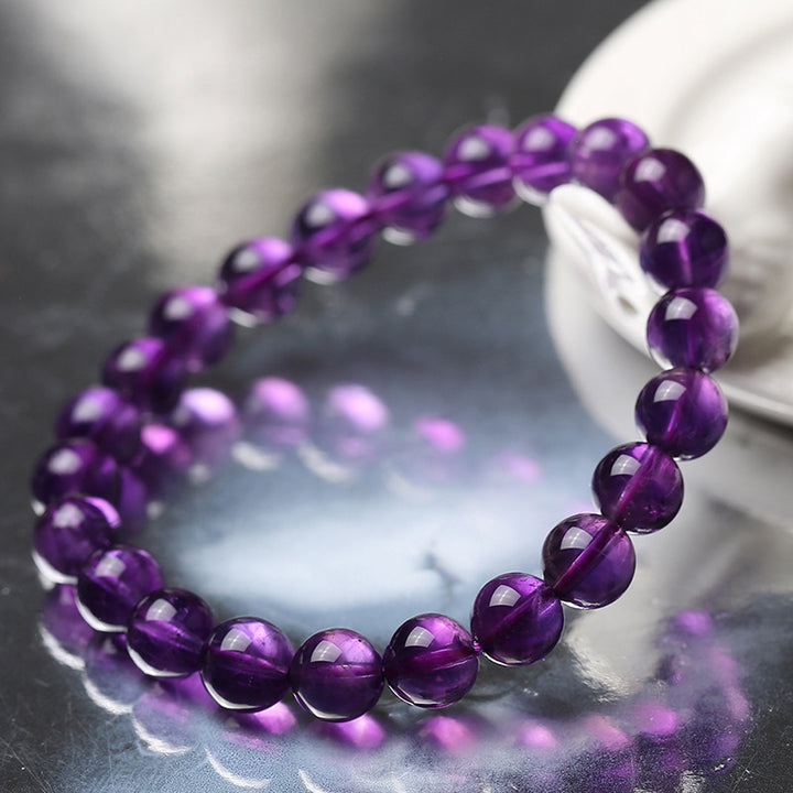 Natural Amethyst Single Loop Bracelet – Jewelry Gift Ideas — 1