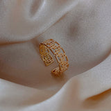 Woven Twist Net Celebrity Ring Women – Gifts for Her — 6