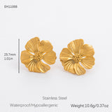 Retro Graceful Earrings Stainless Steel 18K Gold – Holiday Gift Ideas — 5